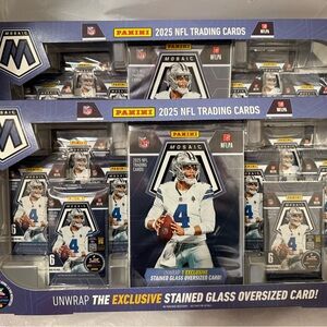 Panini Mosaic 2025 NFL Trading Cards - Blue and Silver